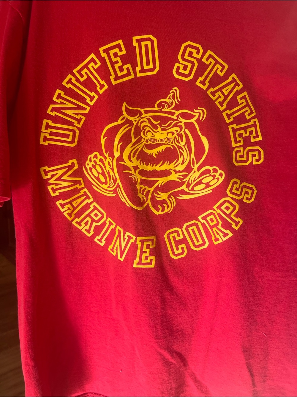 Soffe Red United States Marine Corps Graphic Short Sleeve Tee